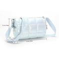 thumbnail image 3 of Winter Commute Bag Nylon Quilted Check Underarm Bag Elegant for Weekend Vacation, 3 of 10