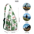 thumbnail image 3 of Artistic Frog & Floral Sling Backpack – Watercolor Tree Frog, Mushroom & Forest Print Crossbody Bag for Travel, Hiking & Everyday Use, 3 of 3