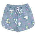 thumbnail image 5 of imagikids Unicorn Girls Ruffle T-Shirt and Chambray Shorts Outfit Set Toddler to Big Kid Sizes, 5 of 5