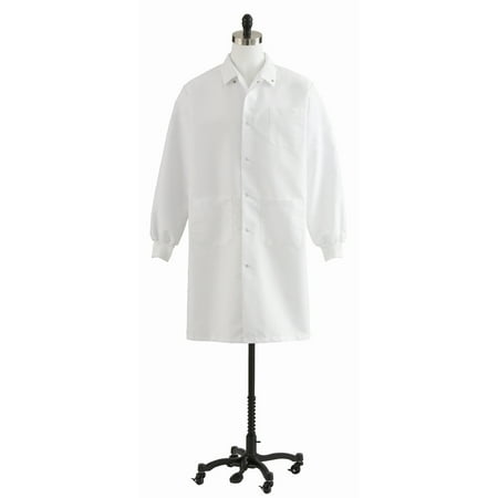 Unisex Knit Cuff Knee Length Lab Coats - 87026QHWS