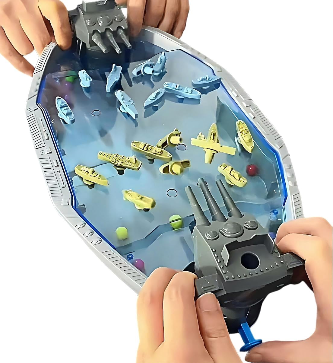 Trisquirrel Naval Battleships Shooting Game,Tabletop Warships Shot Game for 2 Players,Battle Competitive Toy for Age 6+,Fun for Kids & Adults