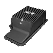 B&M 71397 Hi-Tek Deep Transmission Pan Black