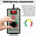 thumbnail image 4 of 4000W High Power Stepless Speed Controller Switch for Electric Tools, Voltage Regulator for Angle Grinder, Exhaust Fans, with Safety Design, 4 of 7