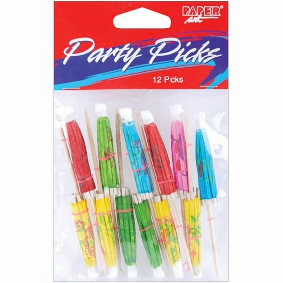 Creative Expressions 328853 Party Picks 4 in. 12-Pkg-Cocktail Parasols