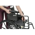 thumbnail image 5 of Drive Medical Silver Sport 2 Wheelchair, Detachable Desk Arms, Swing away Footrests, 16" Seat, 5 of 10