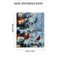 thumbnail image 3 of LHONGY  Lighted Christmas Tree &amp; Cardinal Birds Canvas Print - Snowy Winter - Forest Trees - Winter Scene Wall Art Measures 16x20 in, 3 of 5