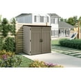 thumbnail image 6 of Suncast Extra-Large Vertical Storage Shed, All-Weather Outdoor Backyard Unit, Sand, 6 of 7