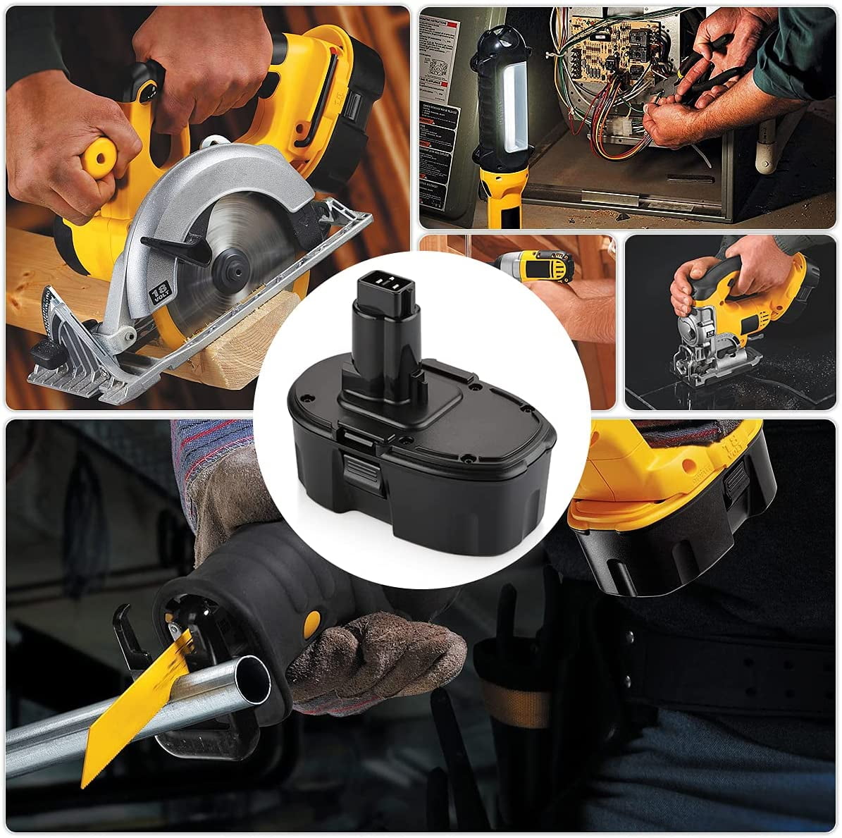 Replacement battery for dewalt 18v dc9181 new arrivals
