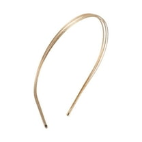 Unique Bargains 1 Pc Simple Double Row Headbands for Women Rose Gold Tone