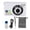 Silver, variant on M Buder 2.8in 4K 64MP HD Digital Camera 20X Zoom Autofocus Portable Vlogging Camera for Girls Boys Teenagers Black - 4.3 inches / 11 cm