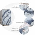 thumbnail image 5 of Marble Texture Shower Curtain Set ，Waterproof Fabric Shower Curtains Light Blue Crack Abstract Modern Shower Curtains for Bathroom,Bathroom Decor 54x"78", 5 of 6
