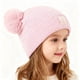 thumbnail image 3 of Lindo gorro de punto para bebé con bordado de doble corazón y doble ovillo de lana | Gorro de invierno suave y cálido para bebés y niños pequeños | Accesorio cómodo y acogedor para recién nacidos, 3 of 5