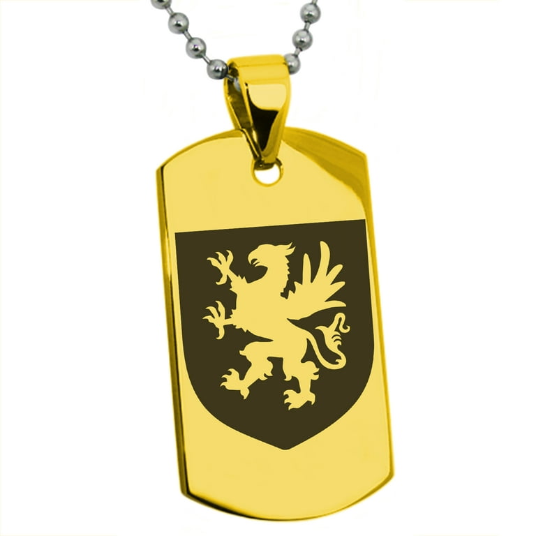 Griffin Dog Tag Necklace