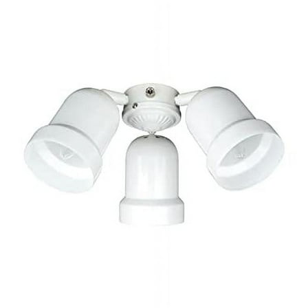 Lighting 3-Light White LED Ceiling Fan Light Kit F7783-30-MB-LED