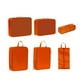 thumbnail image 1 of 6 cubos de embalaje para bolsa de zapatos de viaje, ligeros y ahorradores de espacio para artículos de tocador. naranja, 1 of 9