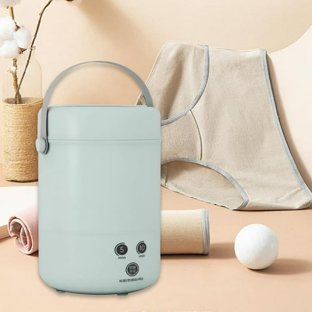Mini lavadora de lavado de lavado de agua Agua para lavar lavadora para ropa para ropa, ropa interior para viajes en hotel en dormitorios verde