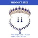 thumbnail image 5 of 1 Joya de boda Rhinestones Joyas Cello de corona de cristal Pendientes Dangle Joyería de fiesta de bodas, 5 of 8
