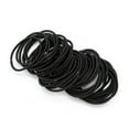 thumbnail image 2 of Rubber Bands for Hair, Small Hair Elastics for Girls, Soft and Comfy Rubber Bands Hair Ties Hairbands Ponytail Holders Hair for Women, Not Easy to Break, Black, 2 of 7