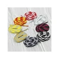 thumbnail image 4 of INSPIRE CHIC 2 Pairs Flat Colored Shoelaces for Sneakers Plaid Shoe Laces Boots Shoestrings Black-White 100cm/39.37", 4 of 7