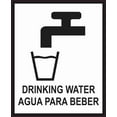 thumbnail image 1 of 6.5in x 8in English Spanish Drinking Water Sticker, 1 of 1