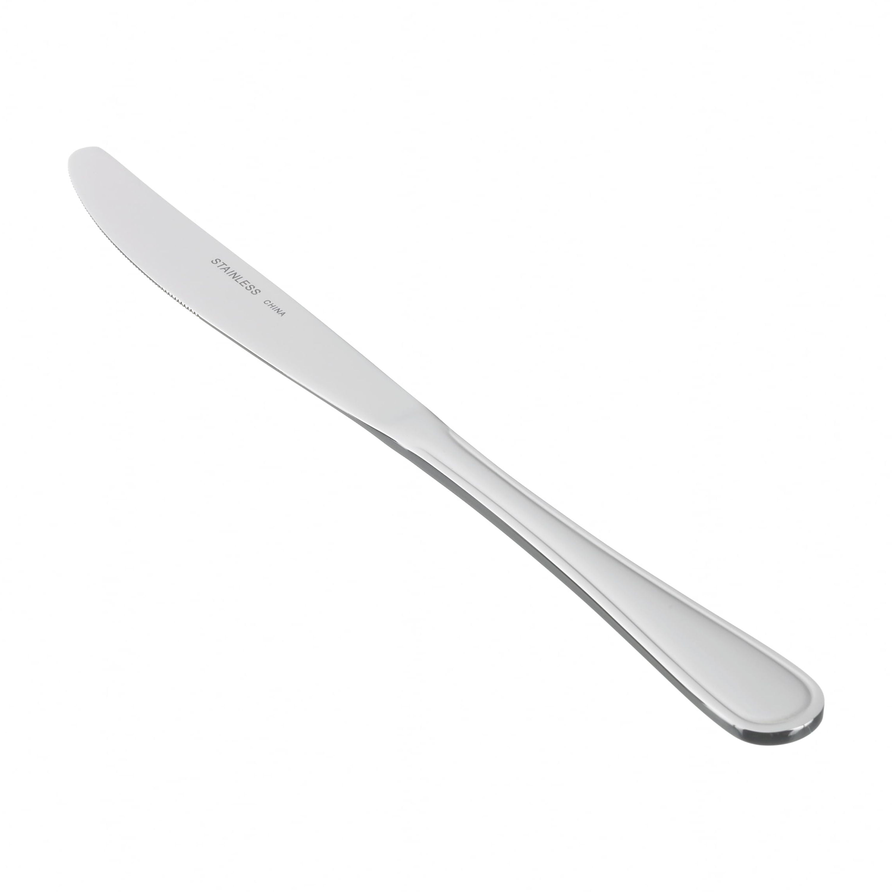 (3 pack) Mainstays Fleetline 3 Piece Stainless Steel Dinner Knife Set, Silver Tableware