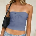 thumbnail image 2 of HNMKIU Cropped Tank Tops For Women Spring And Summer And Spicy Wind Knitted Versatile Base Layer Racerback Top, 2 of 4