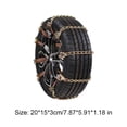 thumbnail image 2 of Car Winter Snow Chains Made of Manganese Steel for Ice, Snow, Sand and Mud Roads with Anti - skid and Wear - resistant Features, 2 of 8