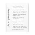 thumbnail image 1 of Scripture Walls 10 Commandments White Christian Wall Art Print Ready to Hang Unframed, 1 of 7