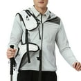 thumbnail image 5 of Mrmaere Men's UPF 50+ Sun Protection Color Block Hooded Jacket Lightweight Outdoor Cycling Shirt Gray XXL, 5 of 5