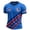 Blue, variant on Mens USA Patriotic Soccer T-Shirt American Flag Short Sleeve Football Fan Jersey Moisture Wicking Quick Dry Athletic Sports Fan Tee for Game Day Red 3XL