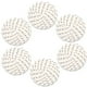 thumbnail image 1 of Advancent 6 uds manteles individuales resistentes a las manchas antideslizante taza cojín hecho a mano aislamiento trenzado posavasos cocina Mostrada Punto blanco y azul Advancent HA073250-09, 1 of 6