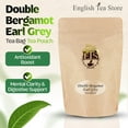 thumbnail image 3 of English Tea Store Double Bergamot Earl Grey Tea Bags | Bold Citrus Blend Of Indian & Ceylon Black Tea With Bergamot | Tea Earl Grey Flavor | No Strings | Strong Flavor | Hot Or Iced | 50 Tea Bags, 3 of 7