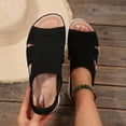 thumbnail image 6 of Pennysue Women Walking Sandals Air Cushion Platform Breathable Knit Slip On Summer Shoes for Daily Walk Beach Travel, 6 of 8