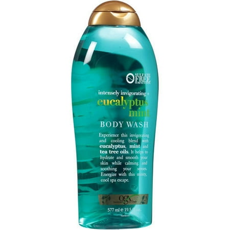 Basil Mint Body Wash - OGX® Intensely Invigorating + Eucalyptus Mint Body Wash 19.5 fl. oz. Squeeze Bottle