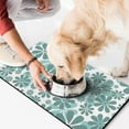 thumbnail image 2 of Floral Dog Food Mat with Cute Daisy and Wildflower Artwork, Durable Non-Slip Pet Feeding Mat for Spring Summer Feeding Area, 2 of 7