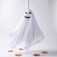 thumbnail image 5 of Halloween Hanging Ghost Decor, 25" White Ghost Pendant Ornaments,Outdoor Indoor Halloween Decor for Porch,Tree,Yard,Window,Garden,Spooky Flying Ghosts Props, 5 of 7