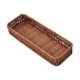 thumbnail image 3 of Cesta de servicio tejida de imitación de ratán, cesta de pan, bandeja de comida, soporte para frutas, organizador decorativo para bocadillos, bebidas, L, 3 of 8