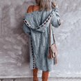 thumbnail image 3 of Cardigan Patchwork pour Femmes Manches Longues Poches Ouvertes Manteau Tricoté Ajusté, 3 of 6