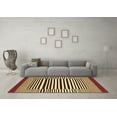 thumbnail image 3 of Ahgly Company Indoor Square Abstract Brown Contemporary Area Rugs, 8' Square, 3 of 4
