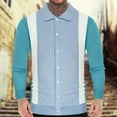 thumbnail image 2 of Camisas de Manga Larga de los Hombres de Punto Caliente Suelto Al Aire Libre, Top de Cuello Tripulación para el Uso de Primavera Y Verano, 2 of 7
