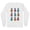 White, variant on Retro Pineapple Print Long Sleeve Shirt Unisex Large White