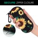 thumbnail image 5 of Estuche para gafas MoKo de neopreno suave con cremallera y clip – Girasol, 5 of 7