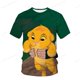 thumbnail image 1 of Kawaiisimba y Nara Rey León impreso 3D camiseta mujer casual suelta Unisex camiseta Harajuku camiseta verano niñas niños T-shirt140 Gao Jinjia LED, 1 of 2