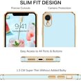 thumbnail image 2 of iPhone XR Case, Phone Cases for iPhone XR, Slim Fit Soft TPU Rubber with Adjustable Wristband Kickstand Scratch Resistant Shockproof Protective Cover for Apple iPhone XR 6.1 Inch, Light Blue, 2 of 17