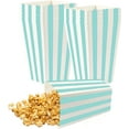 thumbnail image 1 of HAHDAXIA 24 Pack Mini Striped Popcorn Boxes Containers, Paper Popcorn Chicken Bags for Carnival,Party,Movie (Blue), 1 of 6