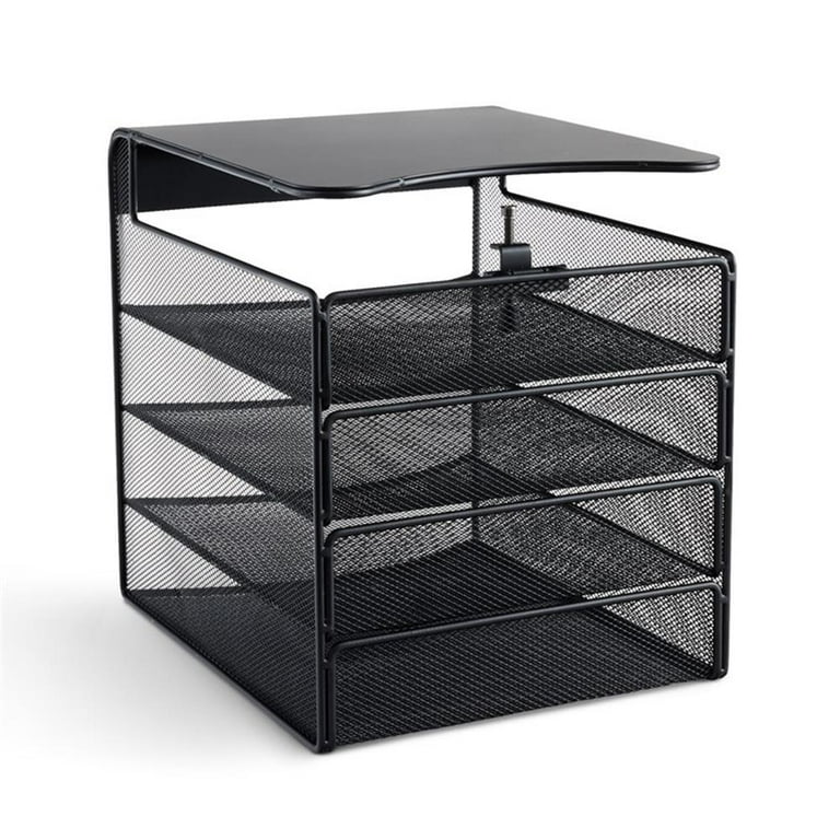 Safco Onyx Solid Top Horizontal With Hanging Metal Steel
