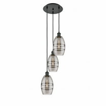 113B-3P-BK-G557-6SM-Innovations Lighting-Vaz - 3 Light Cord Hung Multi Pendant In Industrial Style-25.13 Inches Tall and 12.38 Inches Wide-Matte Black