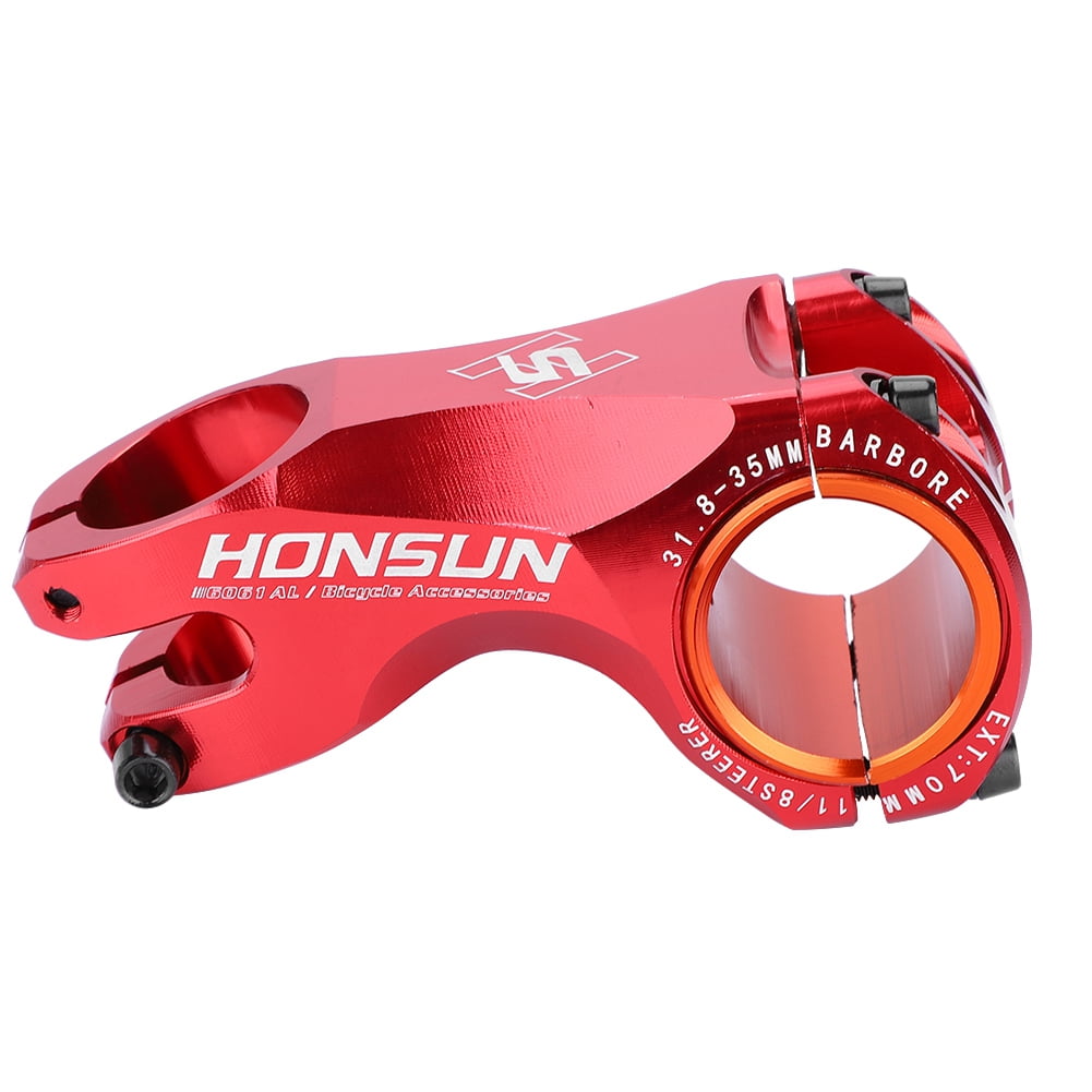 orange mountain bike stem