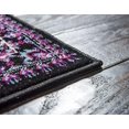 thumbnail image 4 of Unique Loom Imperial Collection Paisley, Distressed, Border, Vintage, Modern, Abstract Area Rug, 2 x 6 ft, Lilac/Black, 4 of 5