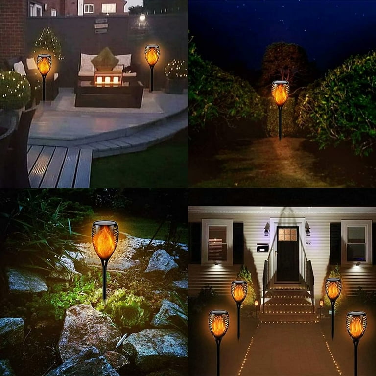 1/2/4 Pack 33LED Solar Power Garden Yard Lamp Waterproof Flickering Flame Path Torch Light,for Outdoor Patio Lawn Pathways Decoration 1/2/4 Pack 33LED Solar Power Garden Yard Lamp Waterproof Flickering Flame Path Torch Light,for Outdoor Patio Lawn Pathways Decoration